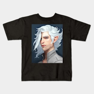 Portrait of a Male Light Elf Kids T-Shirt